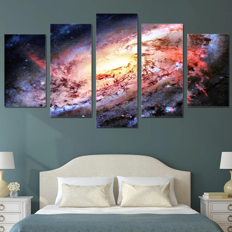 Galaxie étoiles affiche murale pour revitaliser un mur vide