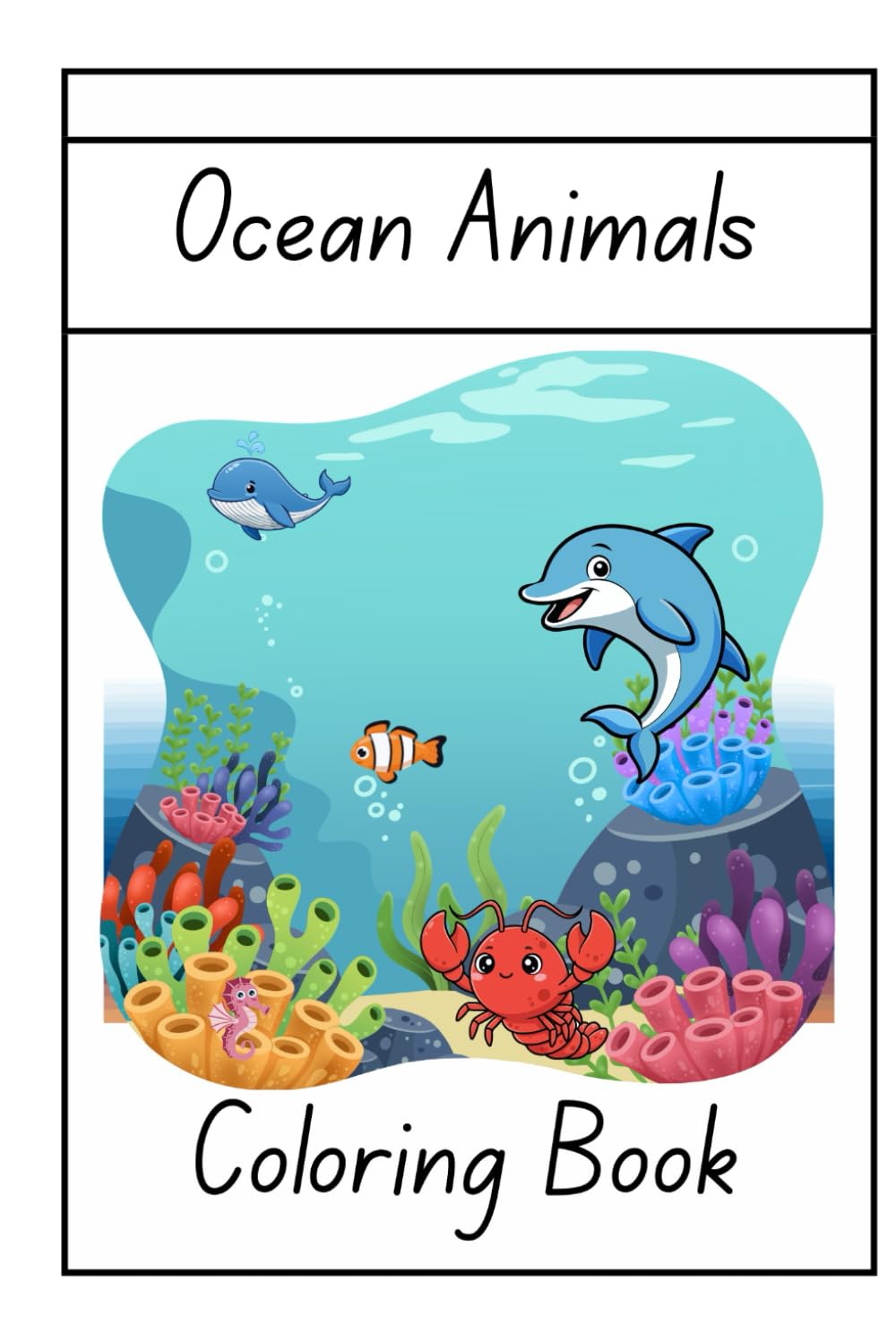 Ocean Animals Coloring and Tracing Book