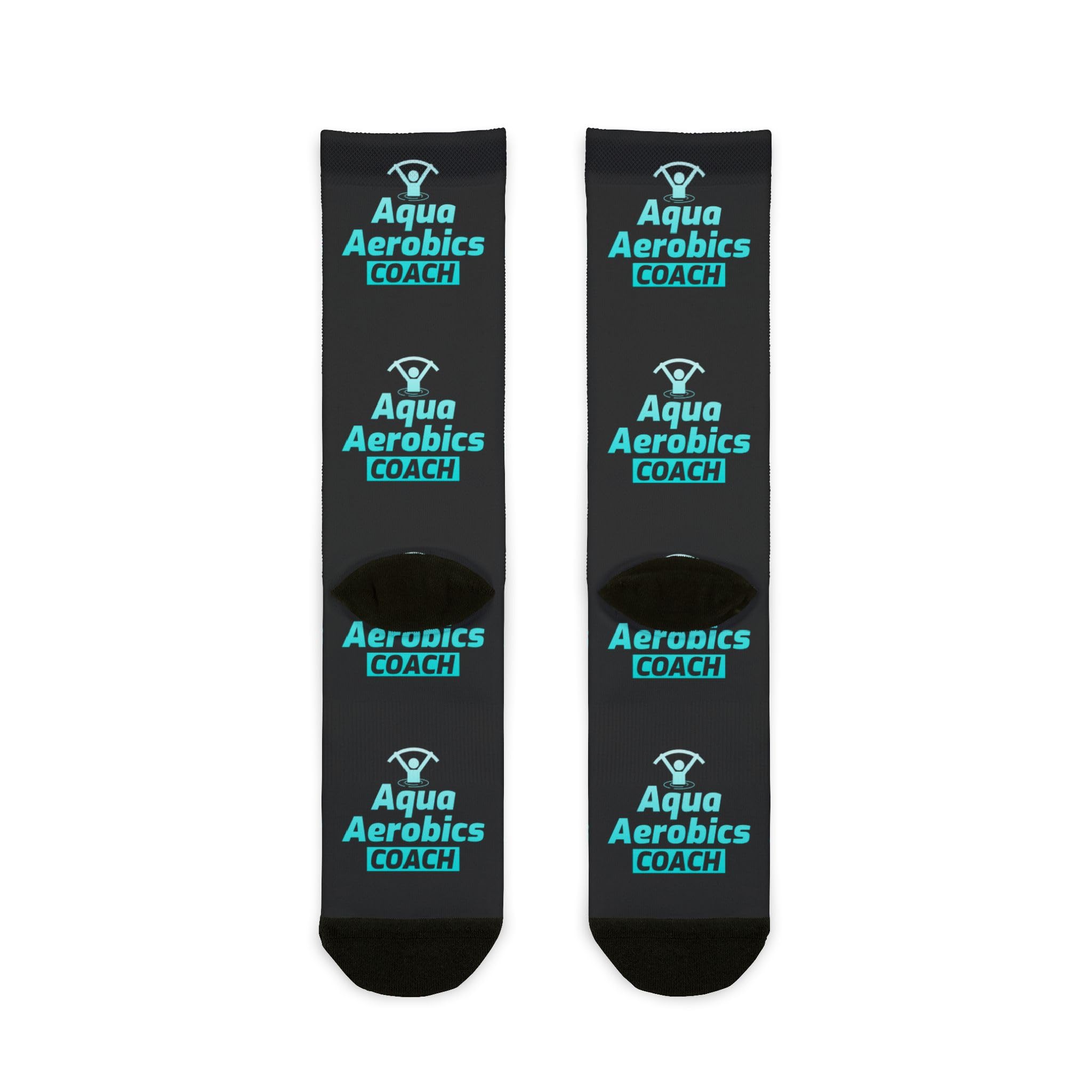 Water Aerobics Crew Socks Women Men Pool Exercise Swim Aqua Fitness Instructor