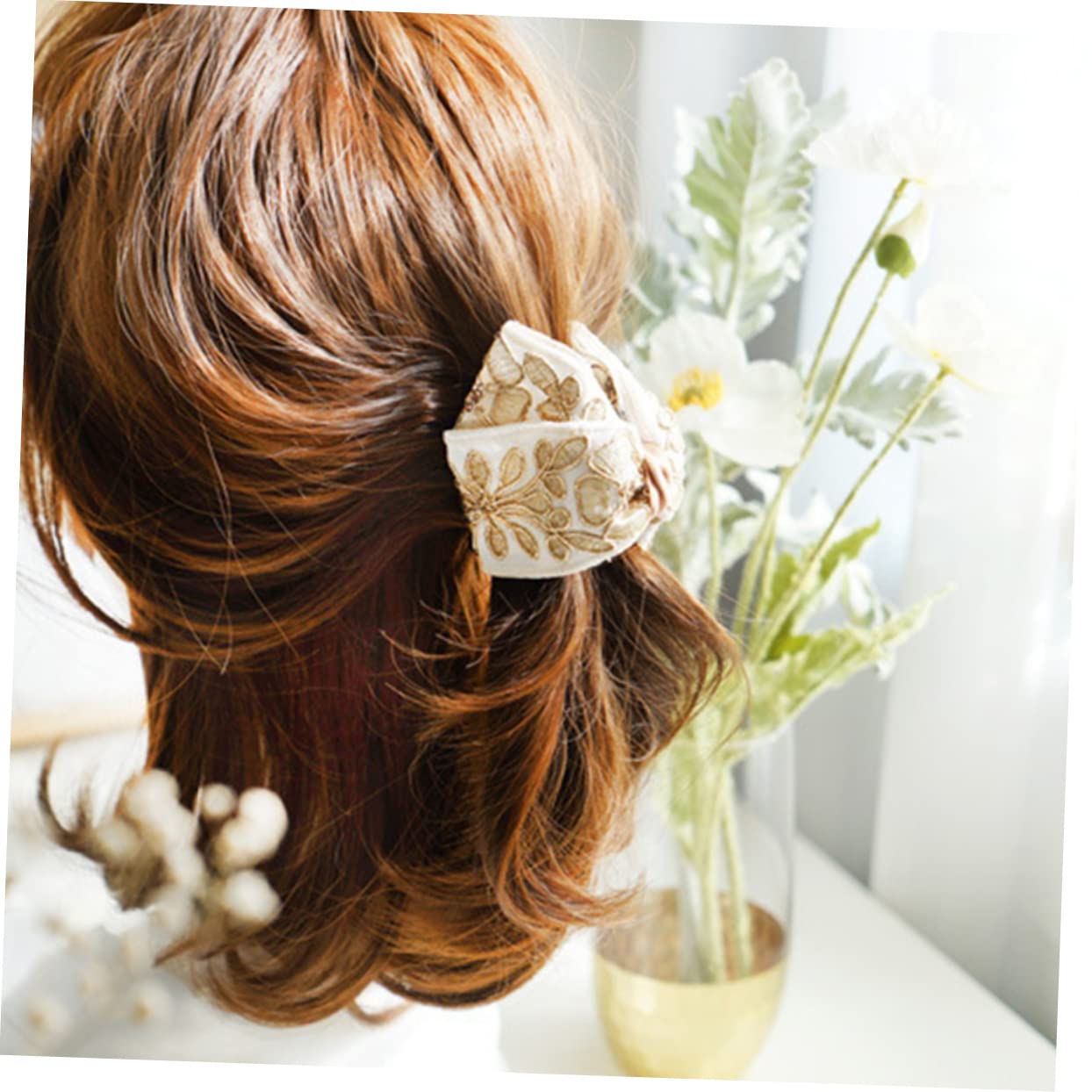 FRCOLOR 8 Stück Stoffklammern Haarklammern Haarspangen Stoff Haarklammern Haarschmuck Für Frauen Krallenklammern Für Dünnes Haar Für Haarspangen