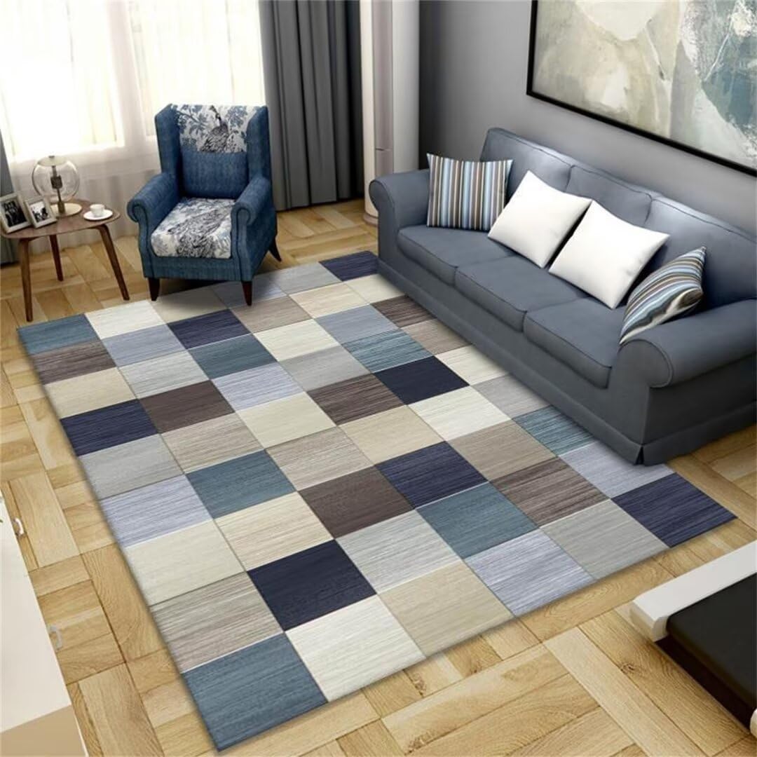 Tapis sol enfant isolation phonique et confort optimal bleu 70x140cm