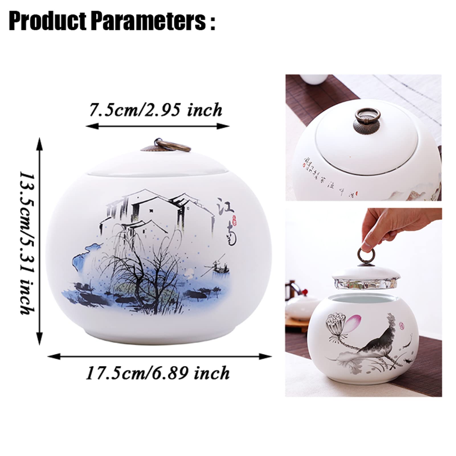 Urny, Urna na prochy zwierząt, ceramiczne urny pamiątkowe(White D)