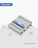 Vista 8 de Teltonika RUT360100100 - Router celular industrial 4G LTE Cat6, enrutador Wi-Fi 4G LTE con DI/DO, VPN avanzada, certificado por Verizon/AT&T/T-Mobile