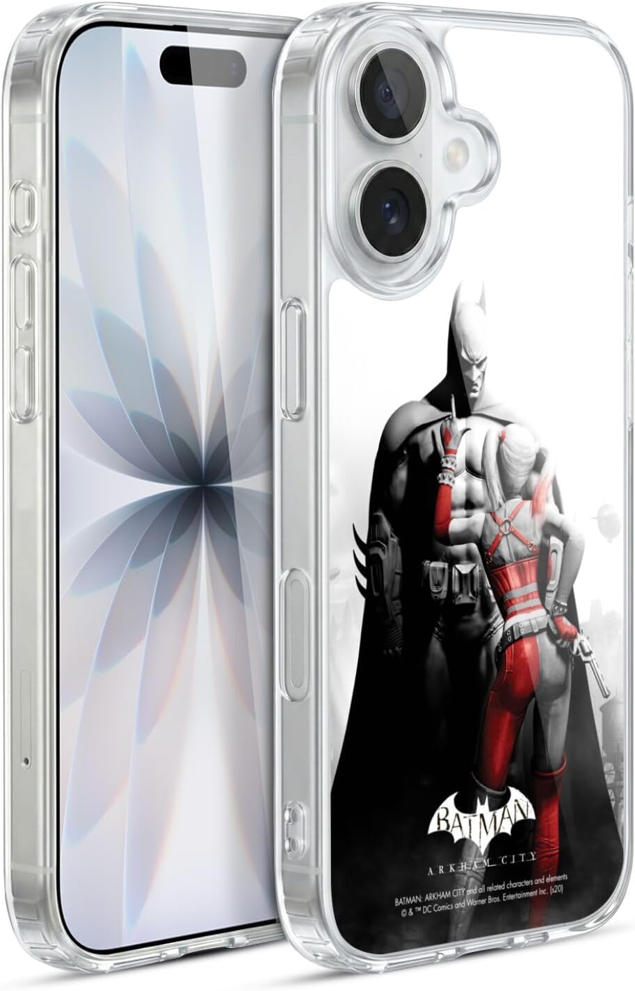 Head Case Designs Officially Licensed Batman Arkham City Harley Quinn Key Art Gel Case [Military Grade Protection] Compatible with Apple iPhone 17
