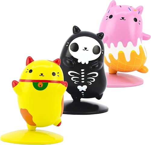 Miniatura 1 de Cats vs Pickles Paquete de 3 mini figuras  Mini figuras para niños  Figuras de animales pequeños  Juguetes de plástico para niños y adultos  Figuras