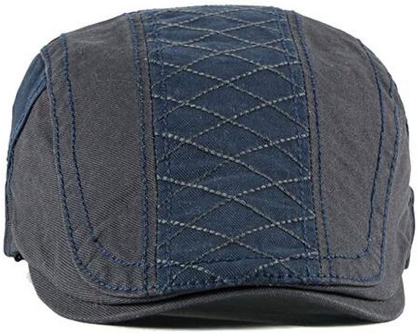 2 Pack Men's Cotton Flat Cap Ivy Gatsby Newsboy Hat - Image 5