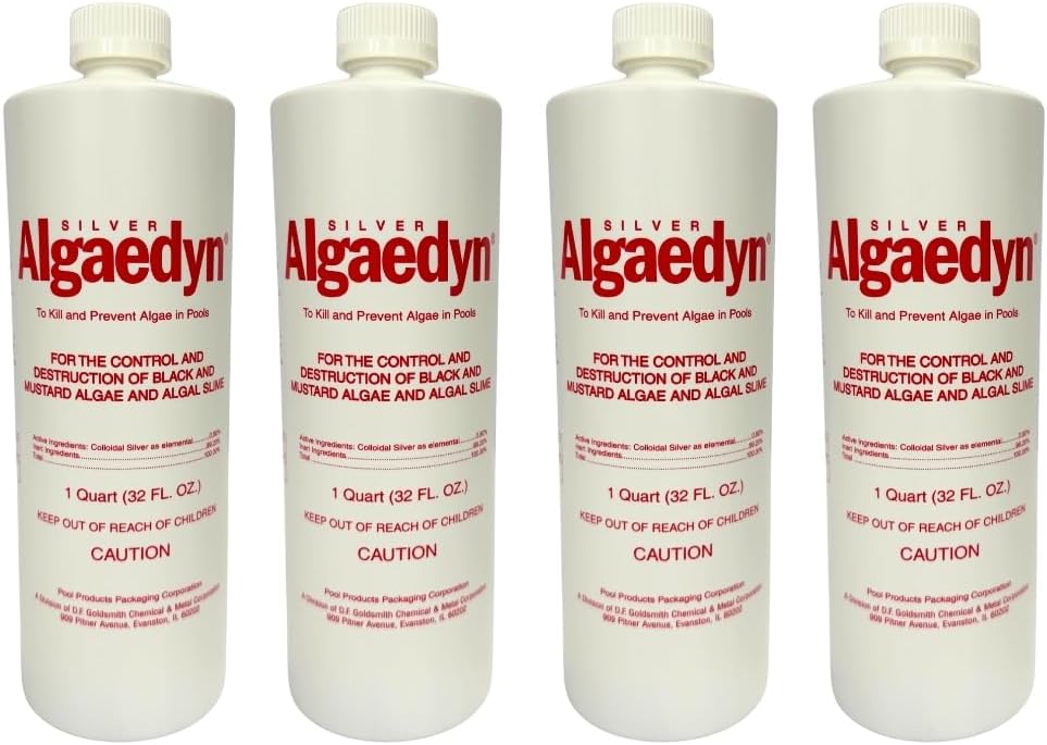 Silver Algaedyn Algae Remover Algaecide | Green and Mustard Algae Remover | Black Algae Remover | 32 oz. | 47-600 (1)