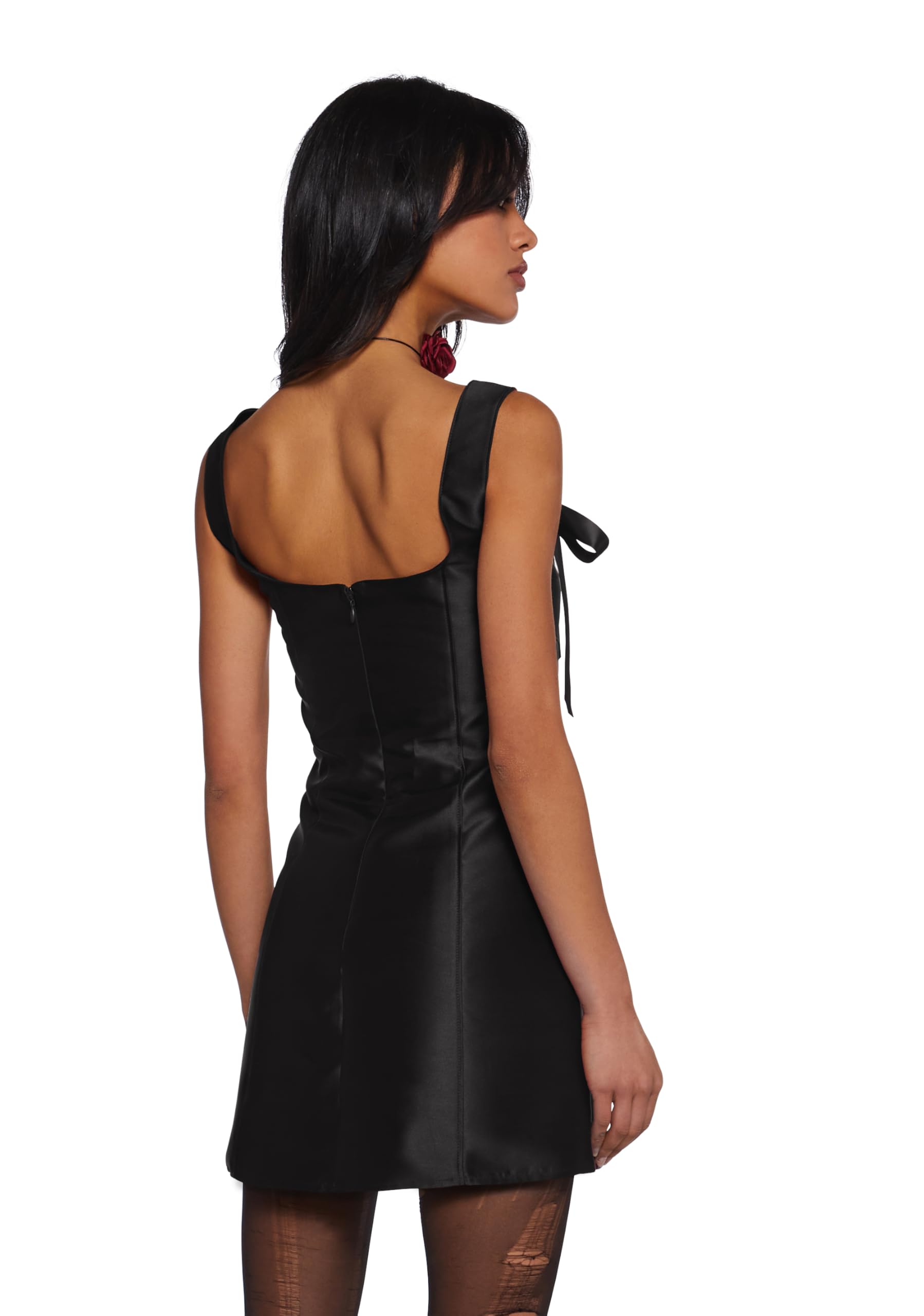 Dolls Kill Pixie Stardust Mini Dress by Current Mood - Taffeta Dress with Fit and Flare Silhouette