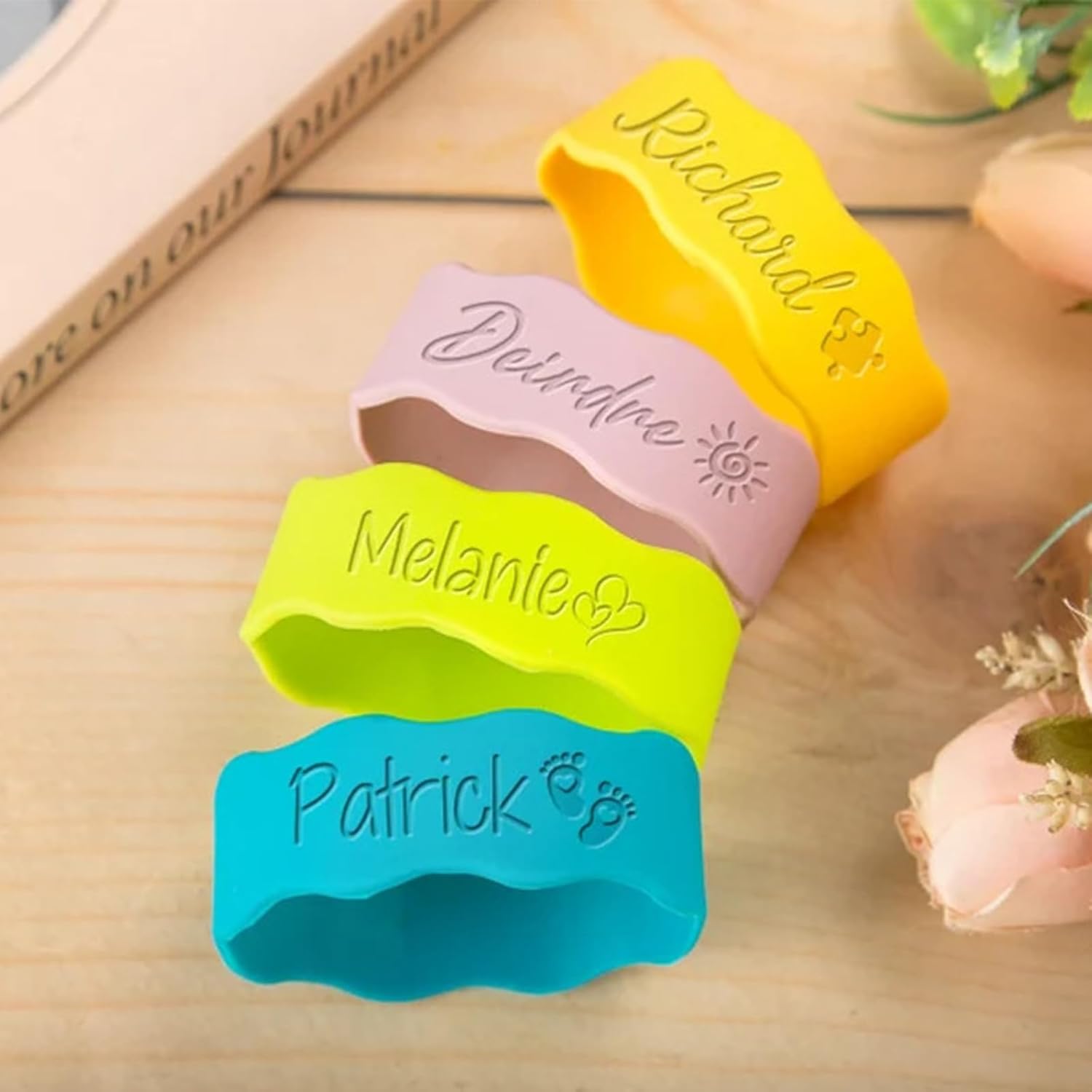 Personalized Bottle Labels, Silicone Baby Bottle Labels Waterproof