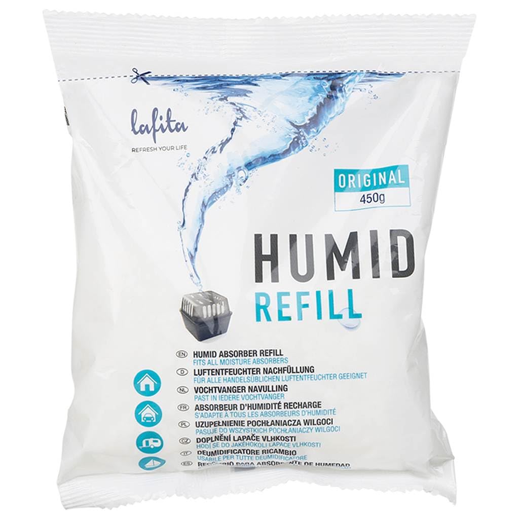 vidaXL Lafita Recharges pour absorbeur d'humidité 36 pcs 450 g, Recharge pour piège à humidité, Sac de Recharge, Recharge pour dissolvant de Condensation