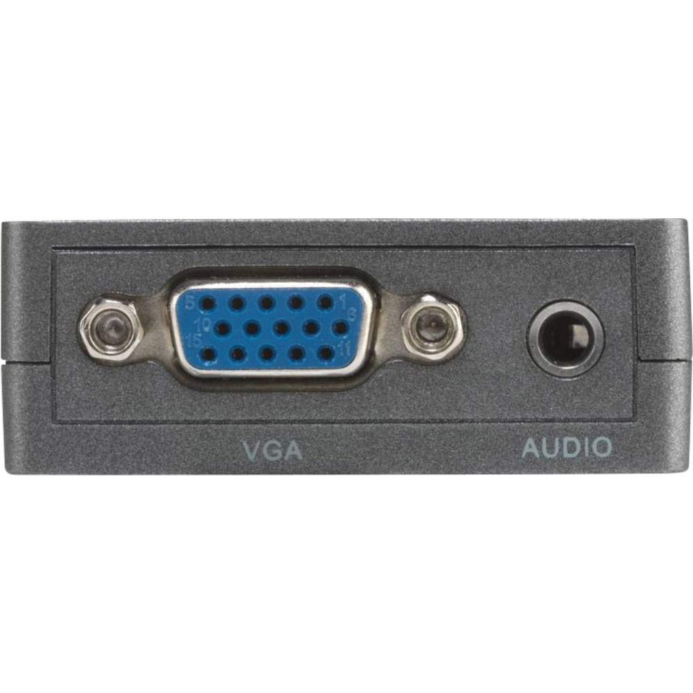 Adapter HDMI na VGA - Marmitek Connect HV15 - Konwerter HDMI do VGA i Audio - Złącze Audio 3,5 mm - Full HD - 1080P - Nie wymaga oprogramowania - Podłącz laptopa do starego projektora