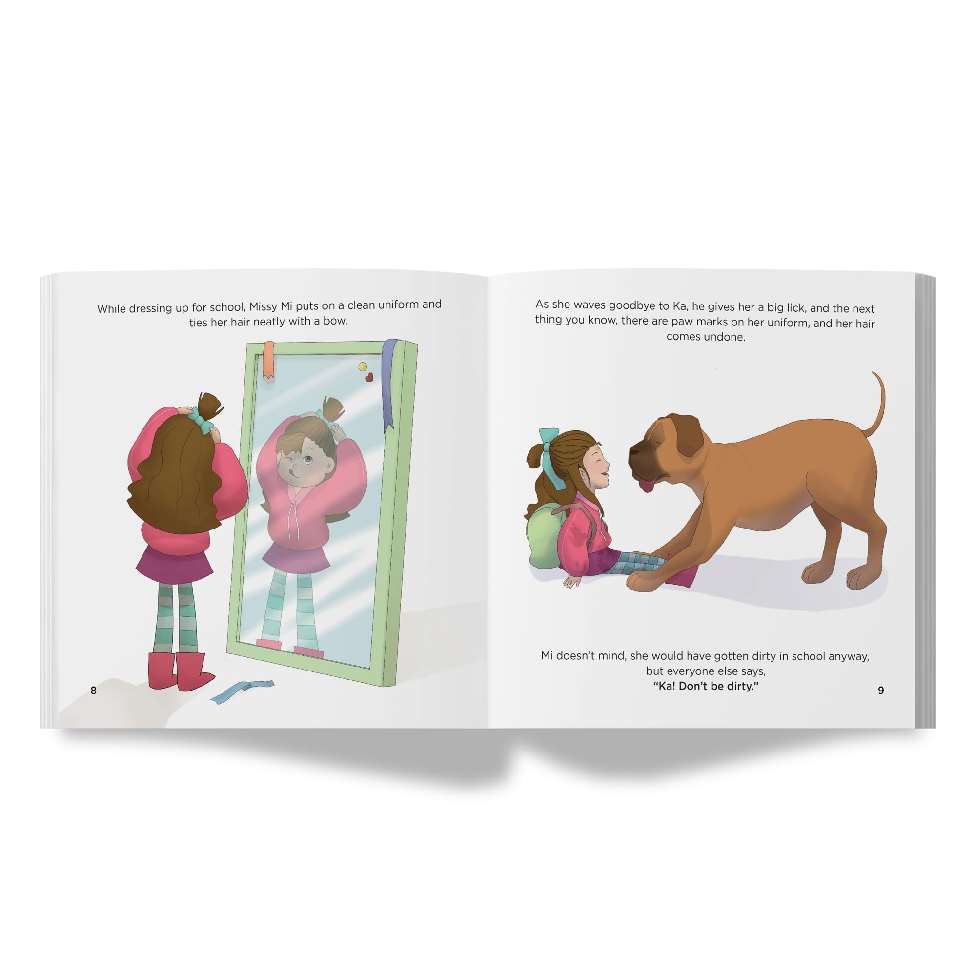 Missy Mi & Messy Ka: Story Book for Kids on Friendship, Acceptance, & Empathy by SAM & MI | Engaging Illustration Book for Children | Tale of a Girl & Her Dog (Ages 3-8) 3