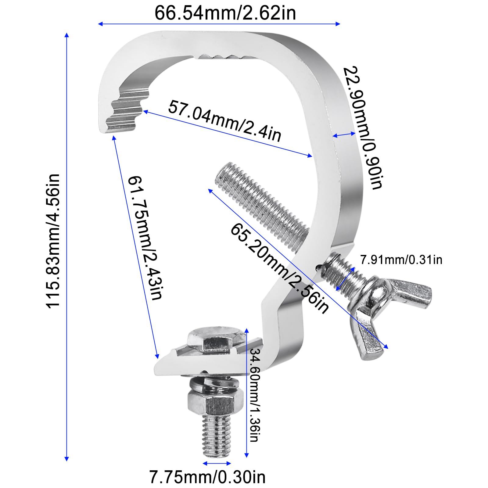 SNAP trussklem met stekkerdooshouder 50mm truss kopen