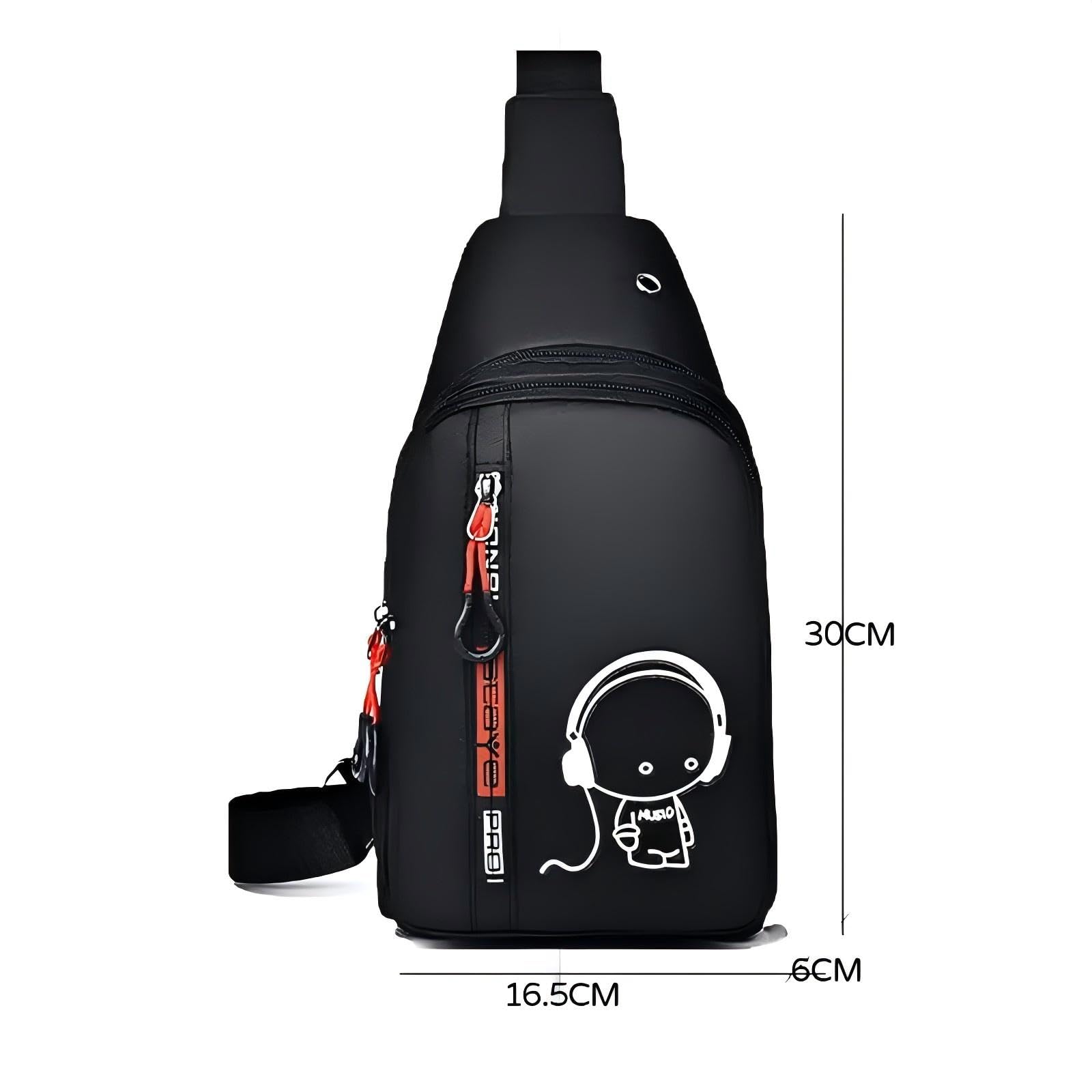 ZodiacZen Marsupio per Bambini, Marsupio Riflettente Antiscivolo con 2 Tasche e Passaggio per Cuffie, Regolabile per Corsa, Ciclismo, Fitness
