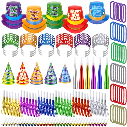 Syhood 180 Pcs 2025 New Years Eve Party Supplies Colorful