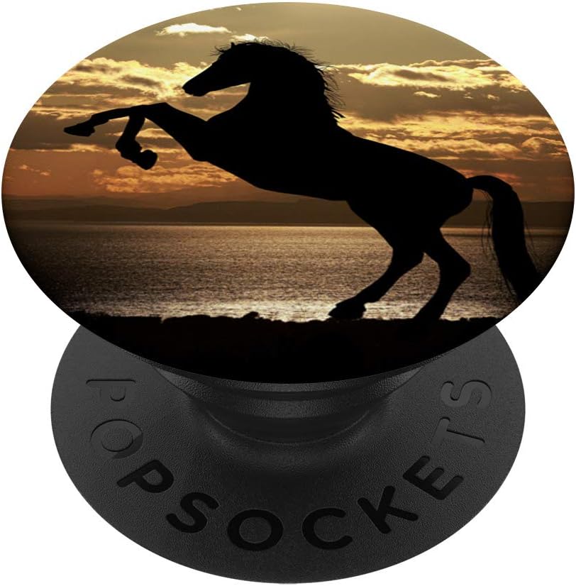 Horse - Horse Dawn Sunset PopSockets PopGrip: Swappable Grip for Phones & Tablets