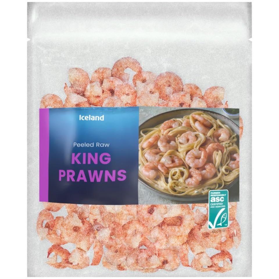 Iceland 260g Peeled Raw King Prawns (Frozen)