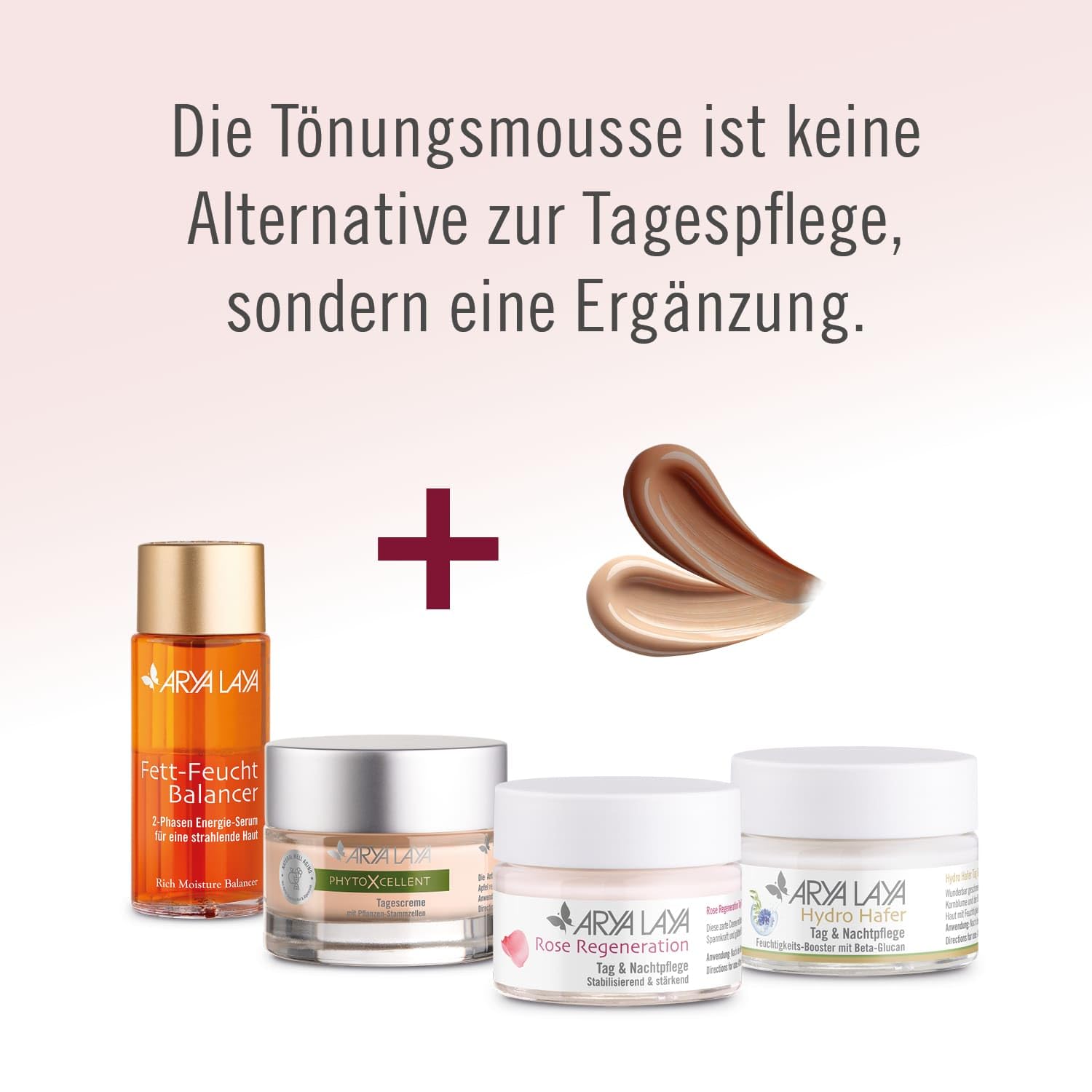 ARYA LAYA Tönungsmousse Perfect Day No. 1 "sun kissed" (helle bis mittlere Hauttypen), 30 ml – gleicht den Hautton aus, kaschiert Rötungen und Unregelmäßigkeiten, mit Vitamin D-Booster, vegan