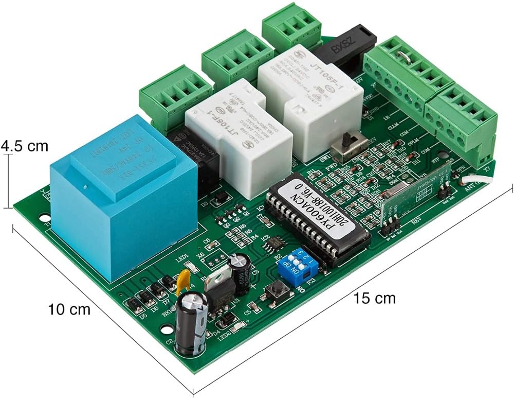 Garagentoröffner, Schiebetoröffner Nc Federendschalter Motorplatte Platine Steuerkarte Sl600 Py600 Py800 Sl1500 Passend für vielseitige Tore (Size : 2 REMOTE CONTROL KIT)