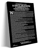 Declaration Of Independence Framed Wall Art History Posters Quotes Wall Decor American Revolution Po