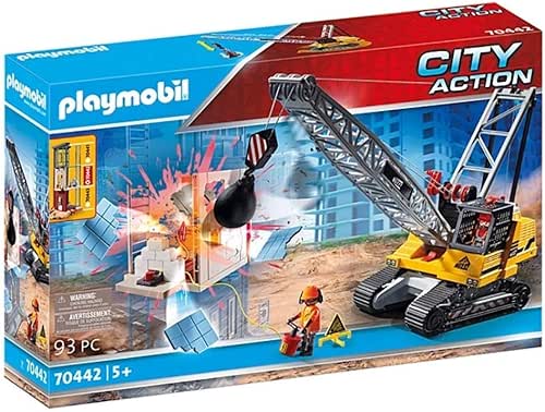 Playmobil 70442 Dragline avec Mur de Construction- City Action -
