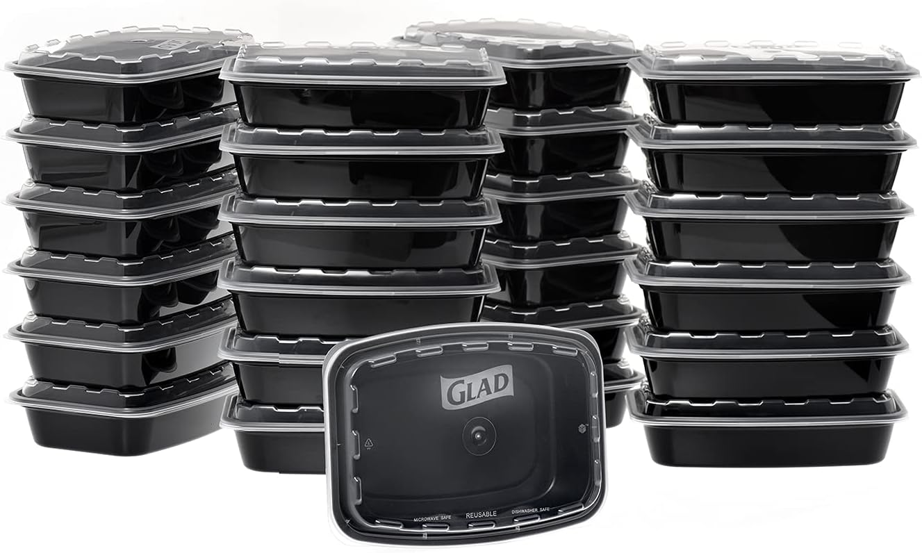 GLAD 25Pack of 28oz 3.5 cups Reusable BPAFree Plastic Recyclable Meal