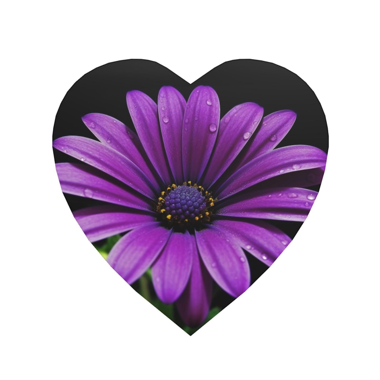 Fodpand Heart Shape Purple Daisy Fridge Magnets, Strong Small Refrigerator Magnets Decorative Magnets For Kitchen Fridge Office Locker - One Size Funny Magnetic Stickers Birthday Gifts