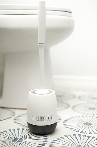 Cepillo de inodoro de silicona con soporte ventilado, cabezal de cepillo de cerdas de goma, accesorios de baño, limpiador de inodoro, independiente