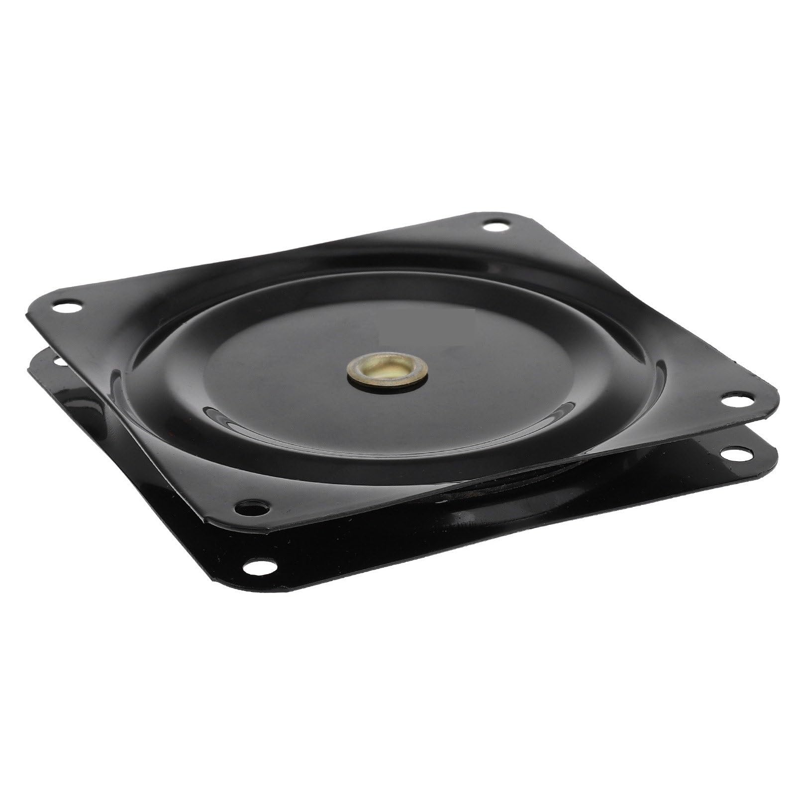 Hzomif Bar Stool Swivel Plates 4pcs Heavy Duty Black Ball Bearing Swivel Base for Furniture Smooth Rotation Turntable Plate for Bar Stools Recliners