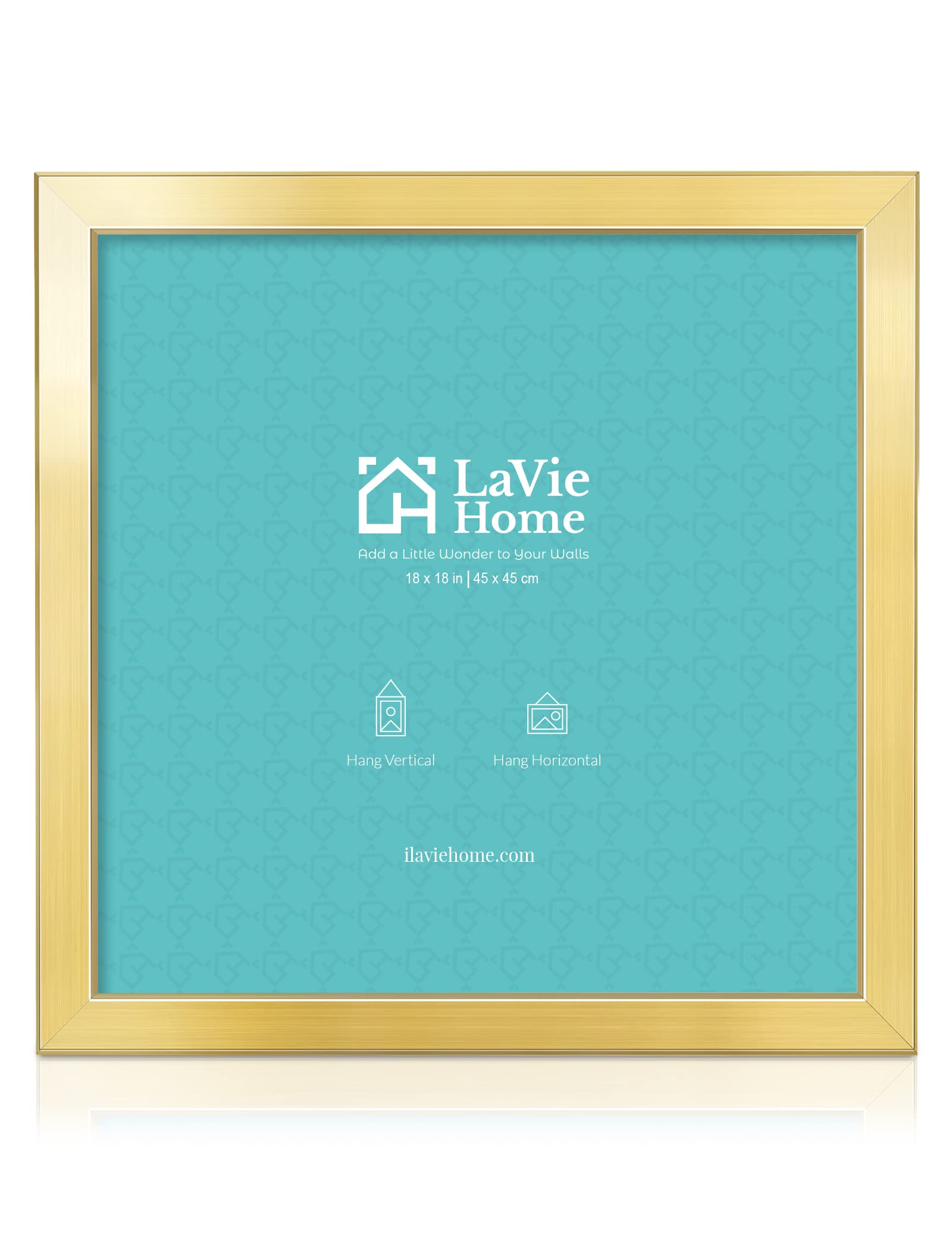 LaVie Home 18 x 18 Picture Frame, Square Poster Frame with High Definition Plexiglass, Horizontal or Vertical Wall Gallery Poster Frames Suitable for Photos, Artworks, Posters,Puzzle, Gold 2pcThe Forest Stewardship Council