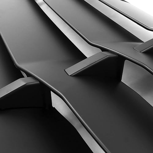 Miniatura 4 de IKON MOTORSPORTS, Rejilla de ventana trasera compatible con Dodge Charger 2011-2023, impresión de fibra de carbono, plástico ABS estilo IKON 2