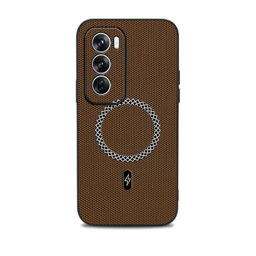 Case �Ή��@�� for Oppo Reno12, �Ή��@�� for Oppo Reno12 [3D�e�N�X�`���[] [�����}�O�l�b�g�����O] �X�}�z�P�[�X Gold