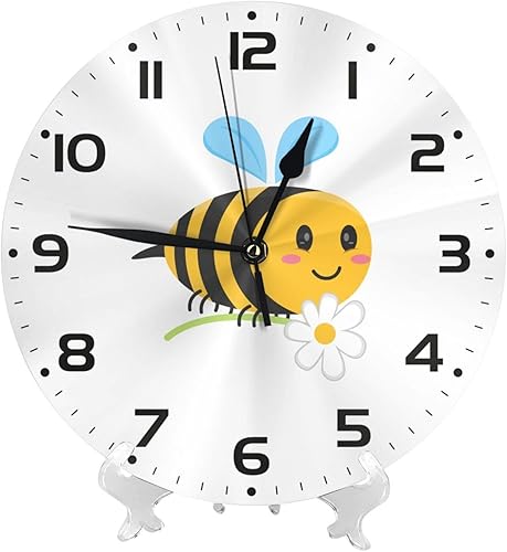 Vista 30 de Reloj de pared para niños de 10 pulgadas, silencioso, sin tictac, fácil de leer, reloj de pared para niños y niñas, decorativo para habitación