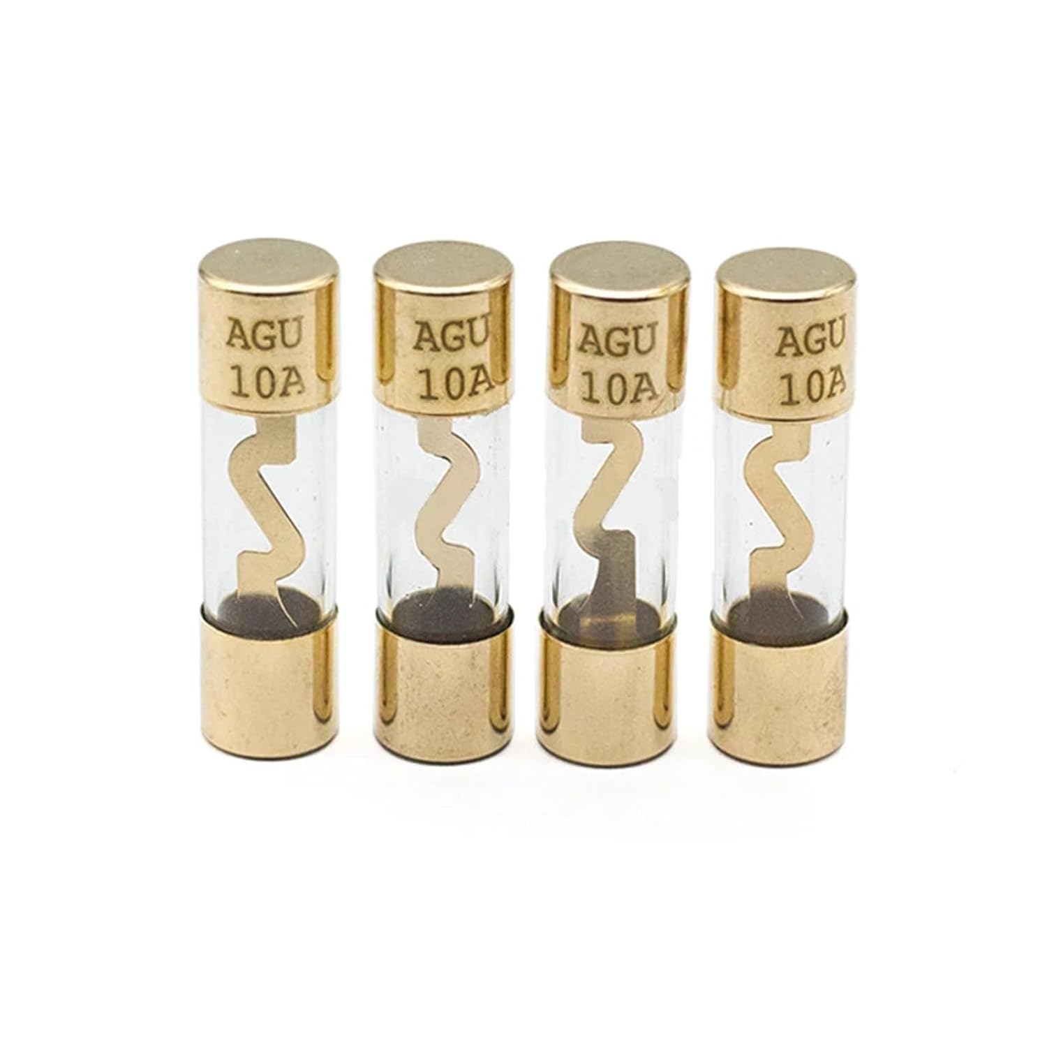 【1Set 】 Fuse Holder Block for Car Vehicle Subwoofer Audio in Line Amplifier Cable Gauge Gold Plated 10 15 20 25 30 40 100A(20A)