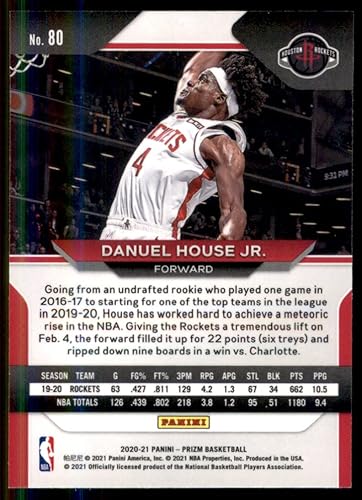 Miniatura 2 de 2020-21 Panini Prizm #80 - Danuel House Jr.