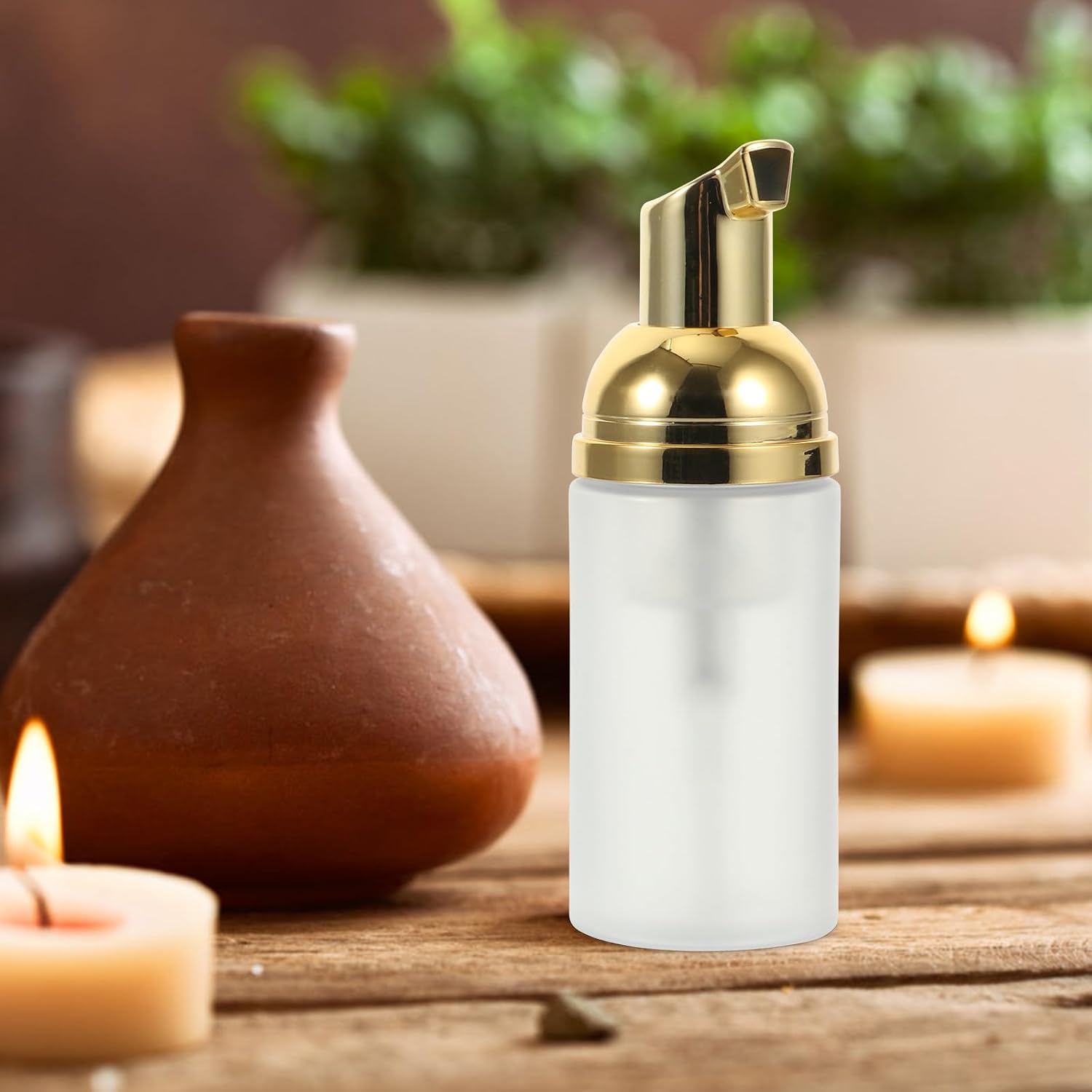 16 Pcs 30ml PET Foaming Bottles with Pump, Frosted Travel Size