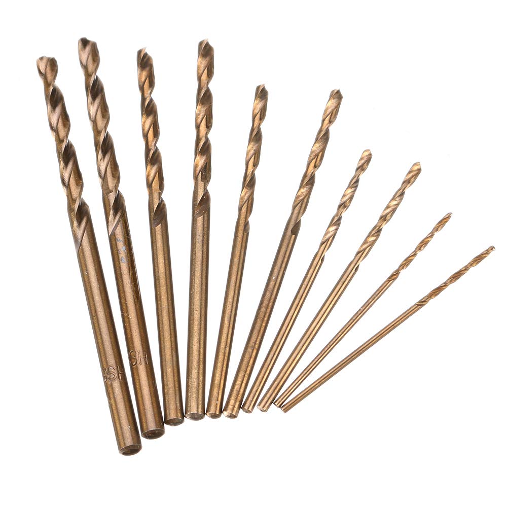 Anawakia - Set Di 10 Punte Elicoidali Per Trapano, M35 HSS, Con - Foto 6