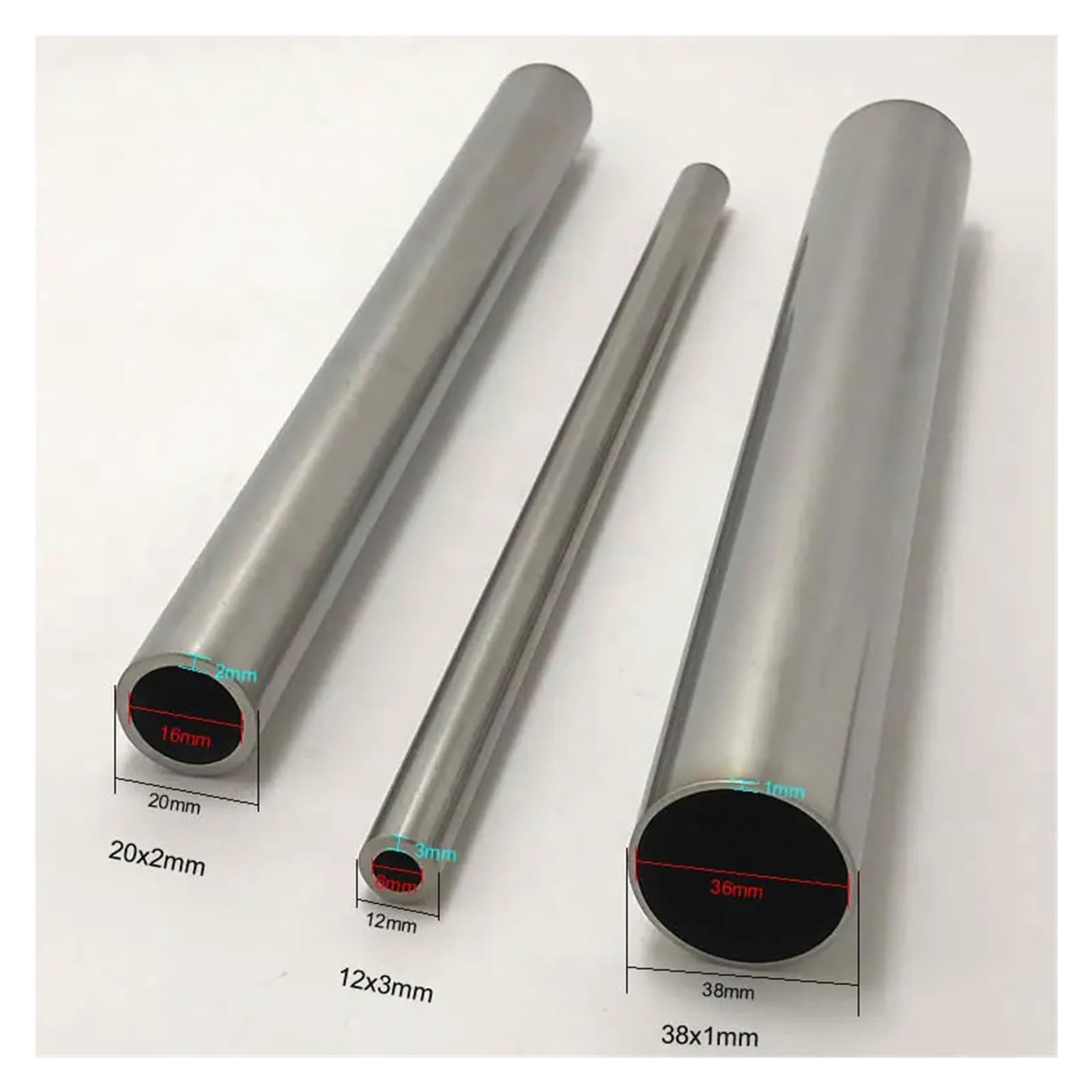 Präzisionspoliertes Rohr aus Edelstahl 304, 25 mm Außendurchmesser, 1 mm, 2 mm, 2,5 mm, 3 mm Wandstärke, innen und außen poliert(25x1.5mm-500mm)