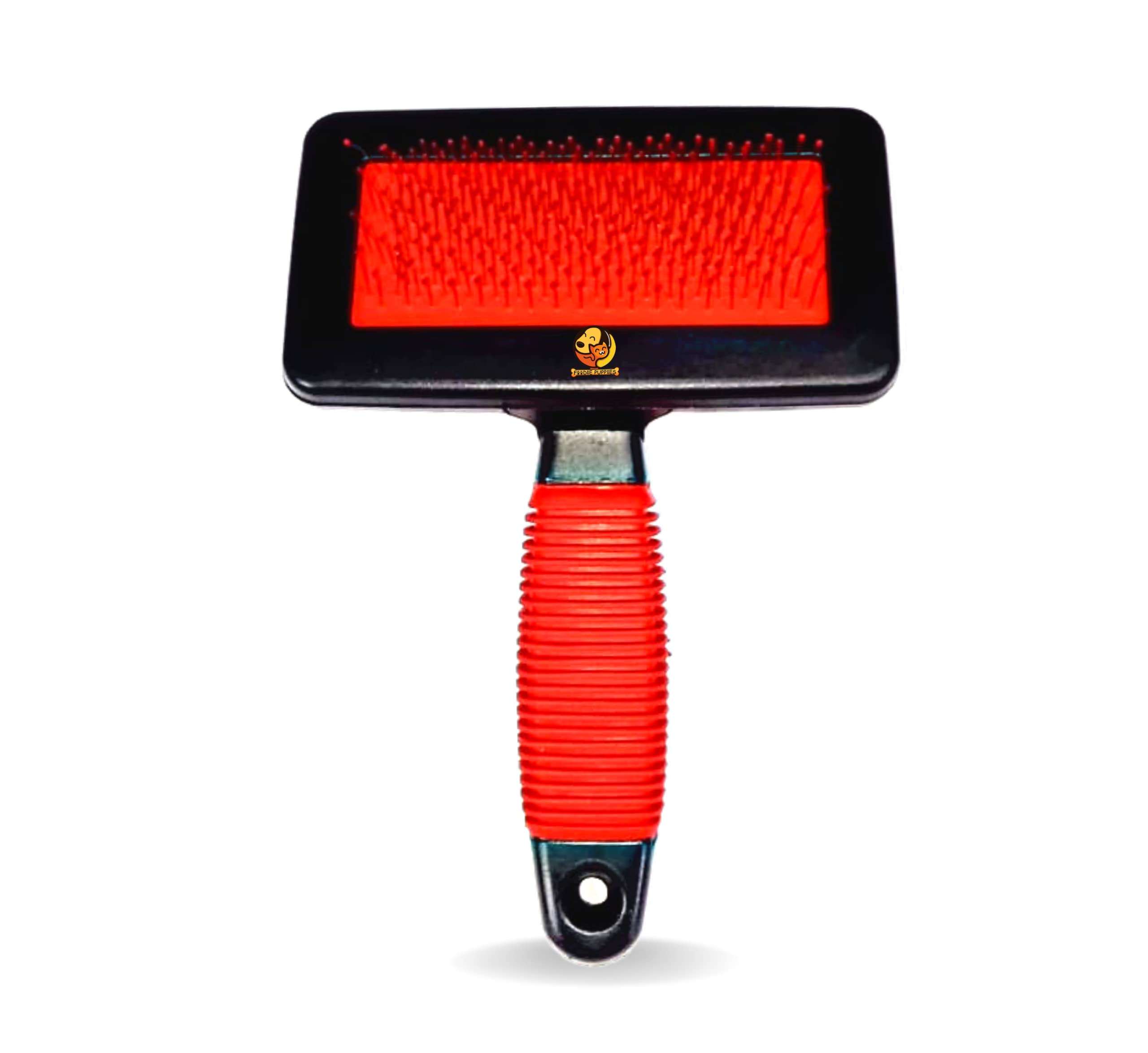 Foodie Puppies Curved Black and Red Self-Cleaning Slicker Brush for Small Dogs and Cats | Suitable for Long and Short Hair | Stainless Steel Teeth with Dotted Tip (B0B2DFQ69P) Amazon Price History, Amazon Price Tracker
