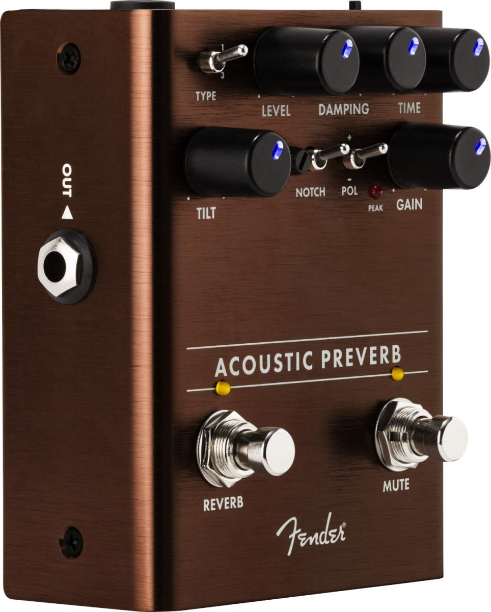Fender® »ACOUSTIC PREVERB« Pedale Effetto per Chitarra Acustica