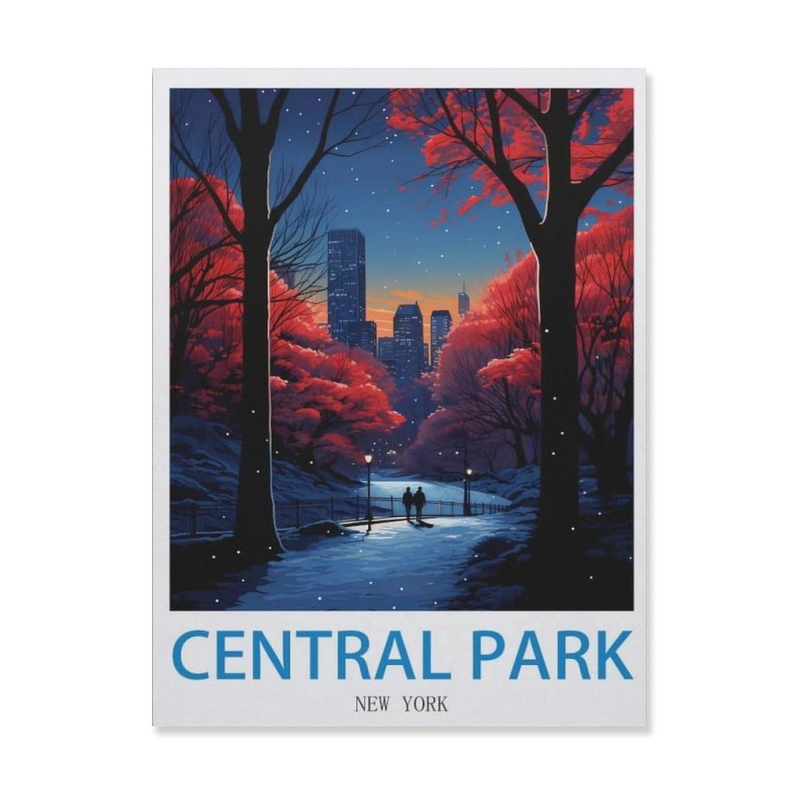 Tin Sign，Central Park New York，Father's Day Gift Home Pub Outdoor Funny Retro Vintage Garden Bar Wall Plaque Man Cave Memorabilia(30x40cm）12x16 inch-EI42