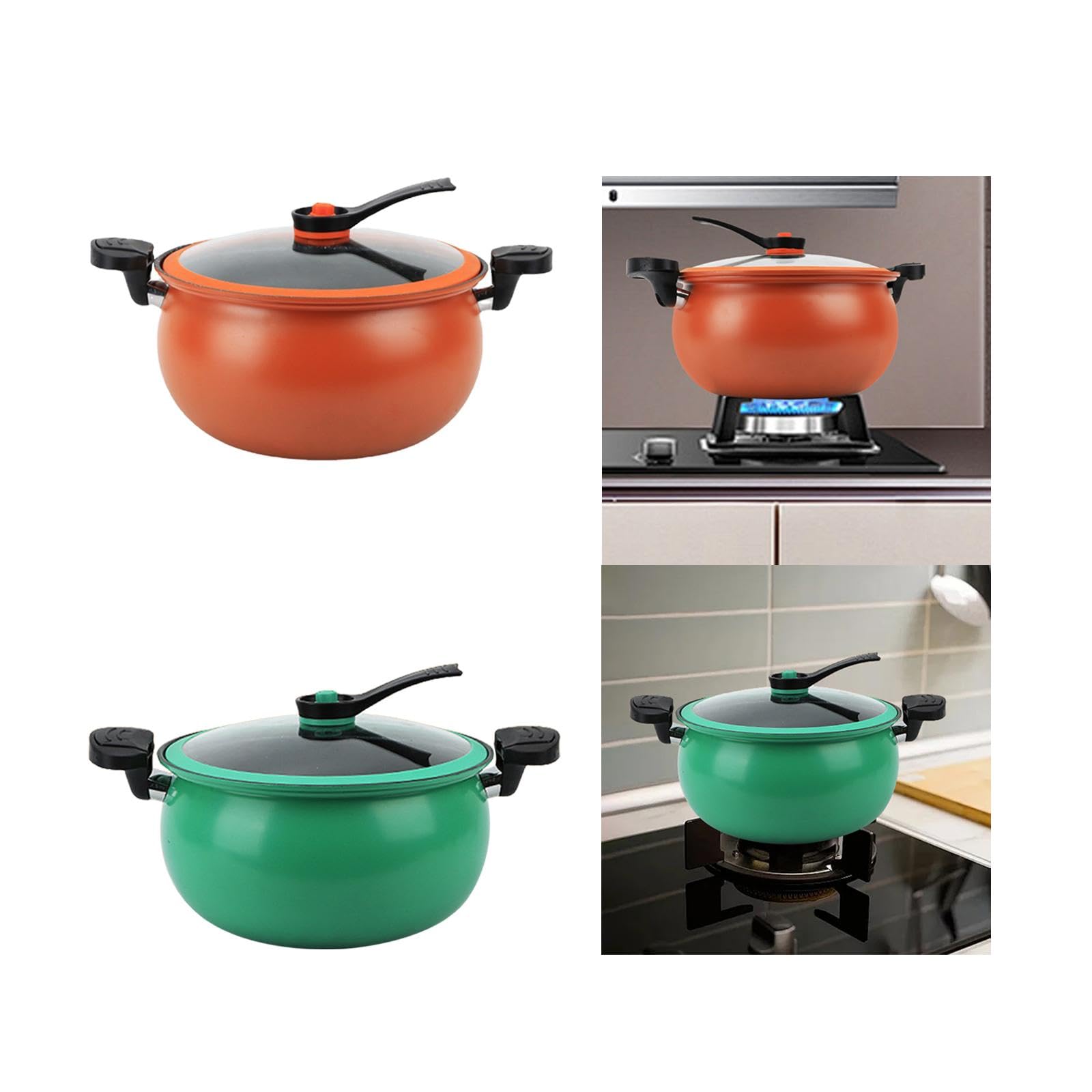 Pentola a pressione cinese multiuso per uso domestico, per alimenti, latte, noodles, arancione, elementi essenziali per la casa, organizer da cucina, casa e cucina