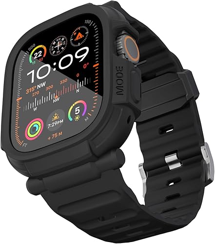 elkson Quattro Pro 2.0 Series - Funda protectora de pantalla de 1.732 pulgadas (1.929 in), vidrio templado, resistente para iWatch, resistente de