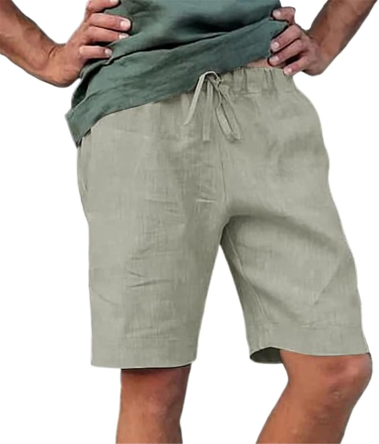 Men's Cargo Pocket Casual Shorts Hiking Drive Durable Utility Stretch Shorts