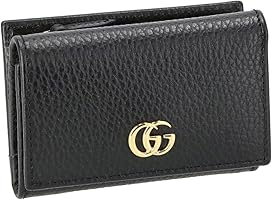 GUCCI 三つ折り　財布　ブラック　マーモント Amazon | [グッチ] 三つ折り財布 レディース GGマーモント