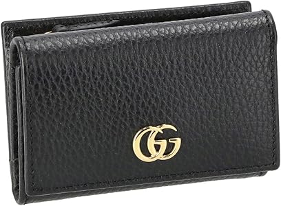 Amazon | [グッチ] 三つ折り財布 レディース GGマーモント ブラック