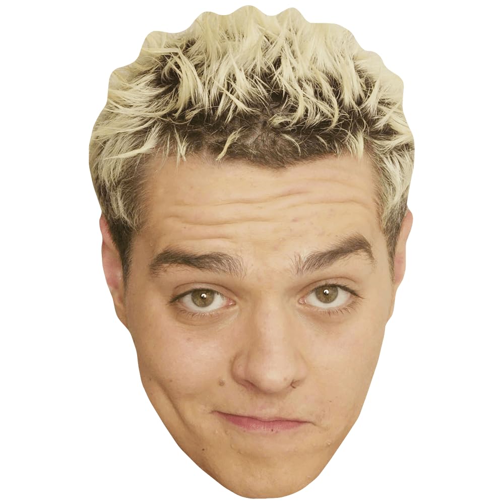 Matt Willis (Blonde Hair) Celebrity Mask, Flat Card Face, Fancy Dress Mask