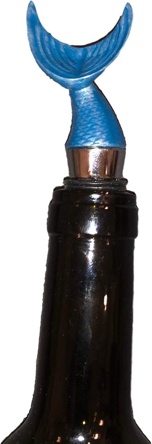 50% оƒƒ Dіѕсоunt Mermaid Tail Wine Stopper Bottle Cork Nautical Topper Cute Wine Stopper Cool Funny Novelty Unique Funny Siren Blue Aqua Saver