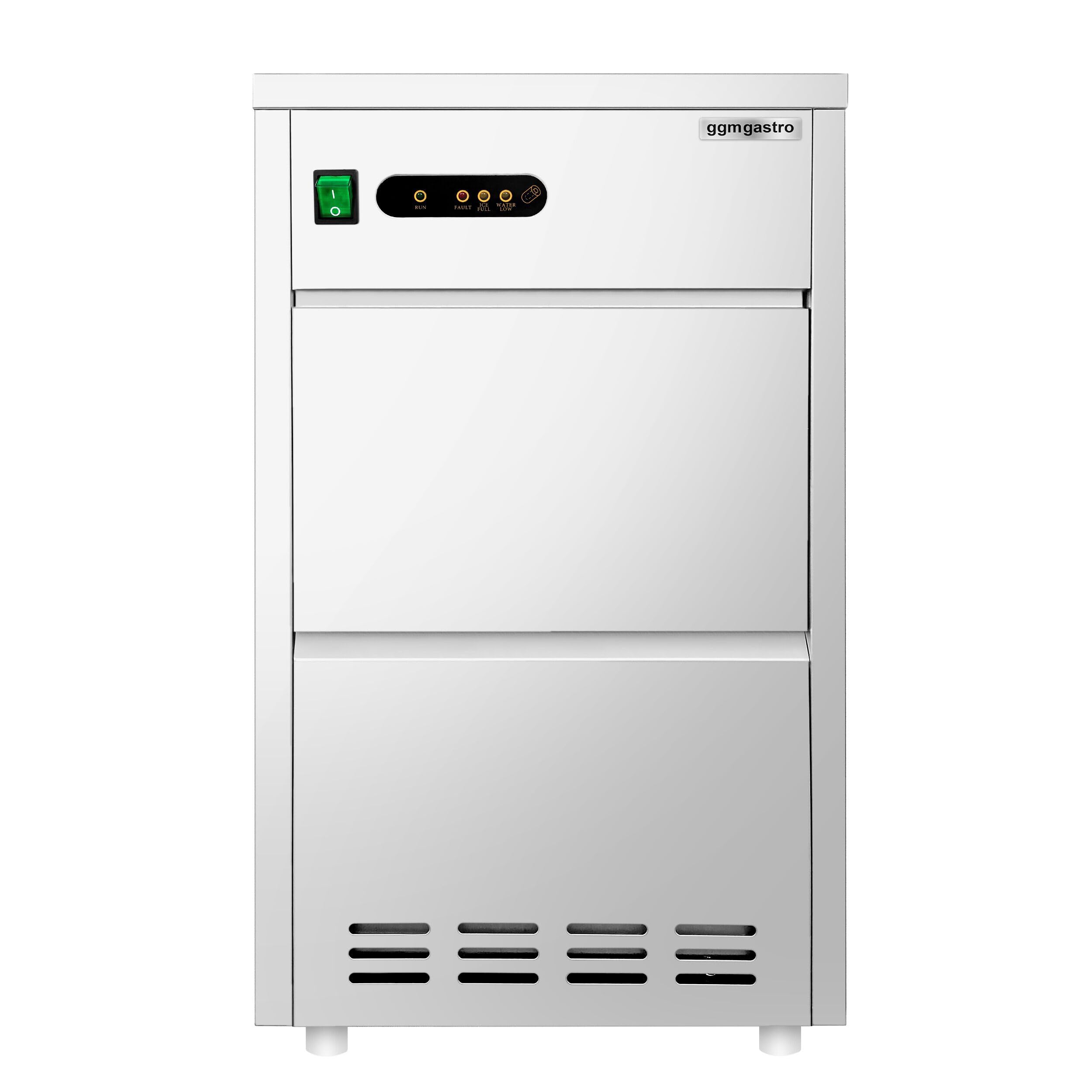 GGM Gastro Flockeneisbereiter 30 kg/24h | Robuste Edelstahlkonstruktion, integriertes Reinigungsprogramm, platzsparende Frontbelüftung, steckerfertig, pflegeleicht