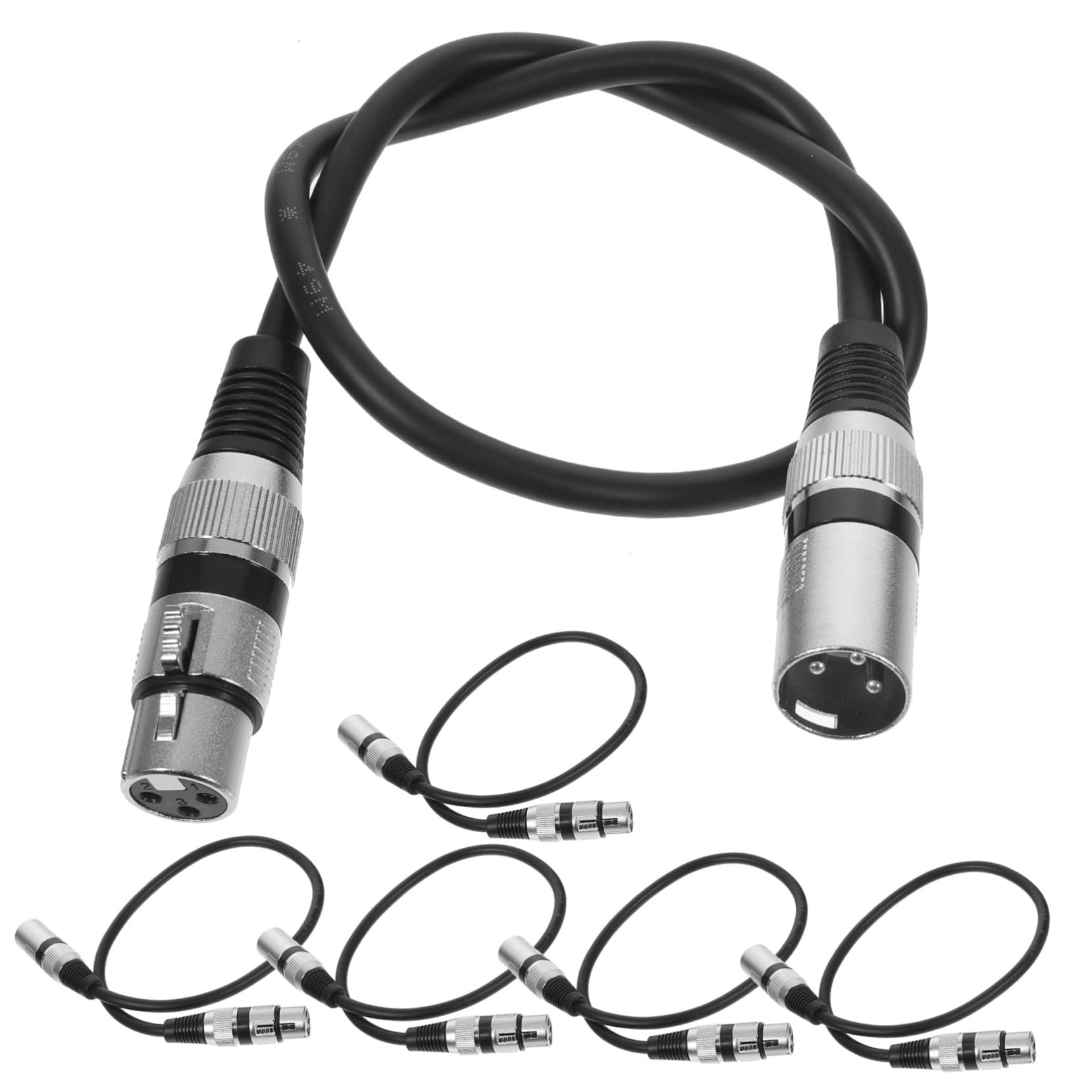 TOYANDONA 6piezas Cable De Micrófono Macho Hembra Para De Grabación y Ktv Transmisión De Audio Rápida
